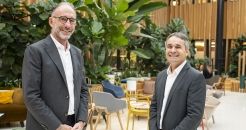 Photo de Marc Didier et Paul Carite, respectivement Président et Directeur général de la Caisse régionale Pyrénées Gascogne