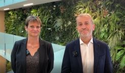 Christine Grillet et Franck Bertrand, respectivement Présidente et Directeur général du Crédit Agricole Franche Comté