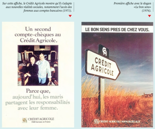 Posters sur les activit&eacute;s de Cr&eacute;dit Agricole en 1970