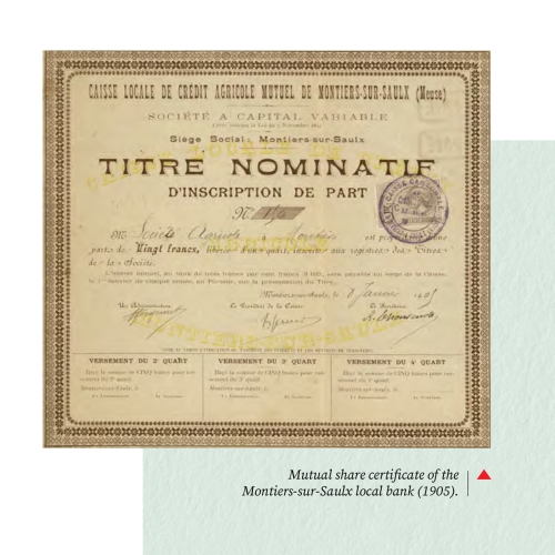 Certificat de part sociale de la caisse EN