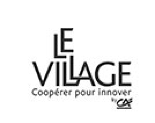 logo le village - cooperer pour innover - credit agricole banque et groupe france