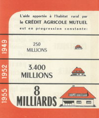 Prospectus 1955 - Cr&eacute;dit Agricole 1re banque France particuliers professionnels institutions agriculture entreprise
